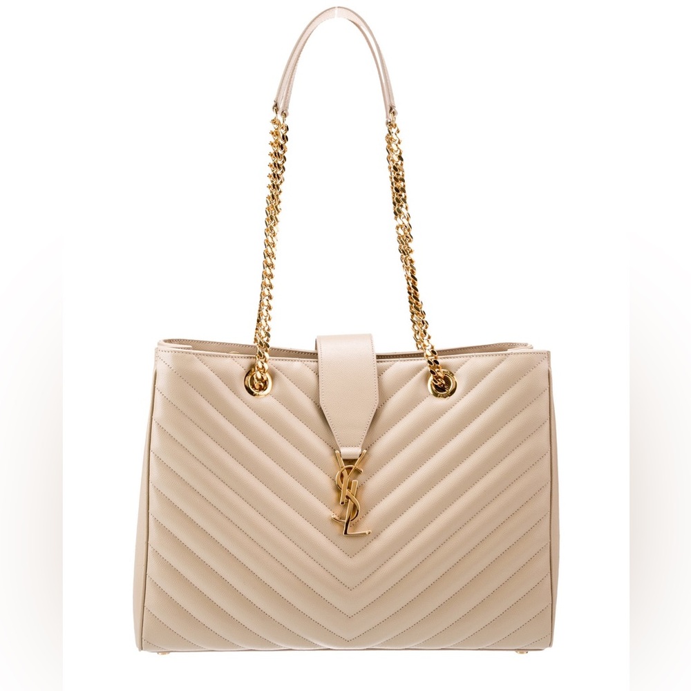 Reserved -YSL Shoulder Monogram Shopping Tote Bag - Picture 16 of 17